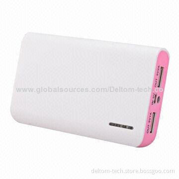 Large Capacity Portable Dual-USB Port Power Banks, Built-in 18650 Battery